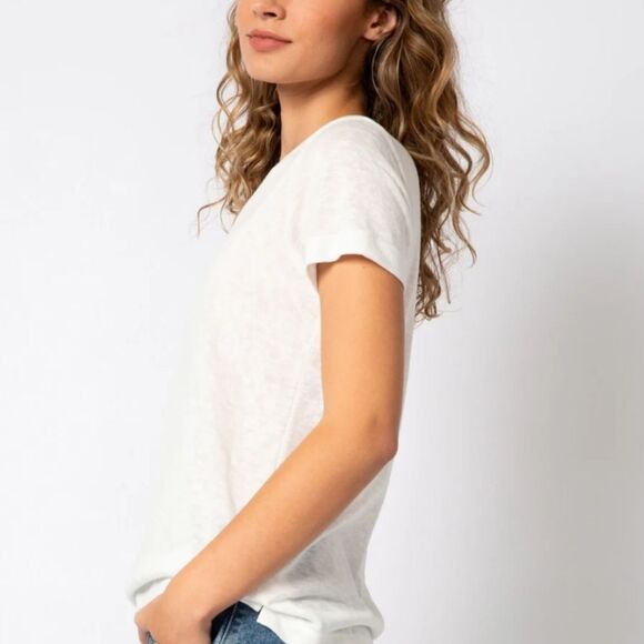 PJ Salvage Back To Basics S/S Top- Ivory - Picture 2 of 8